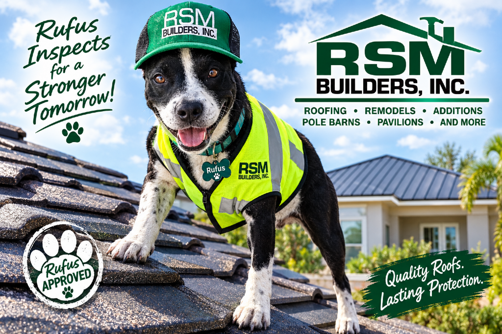 Rufus says get your roof inspected before a hurricane arrives